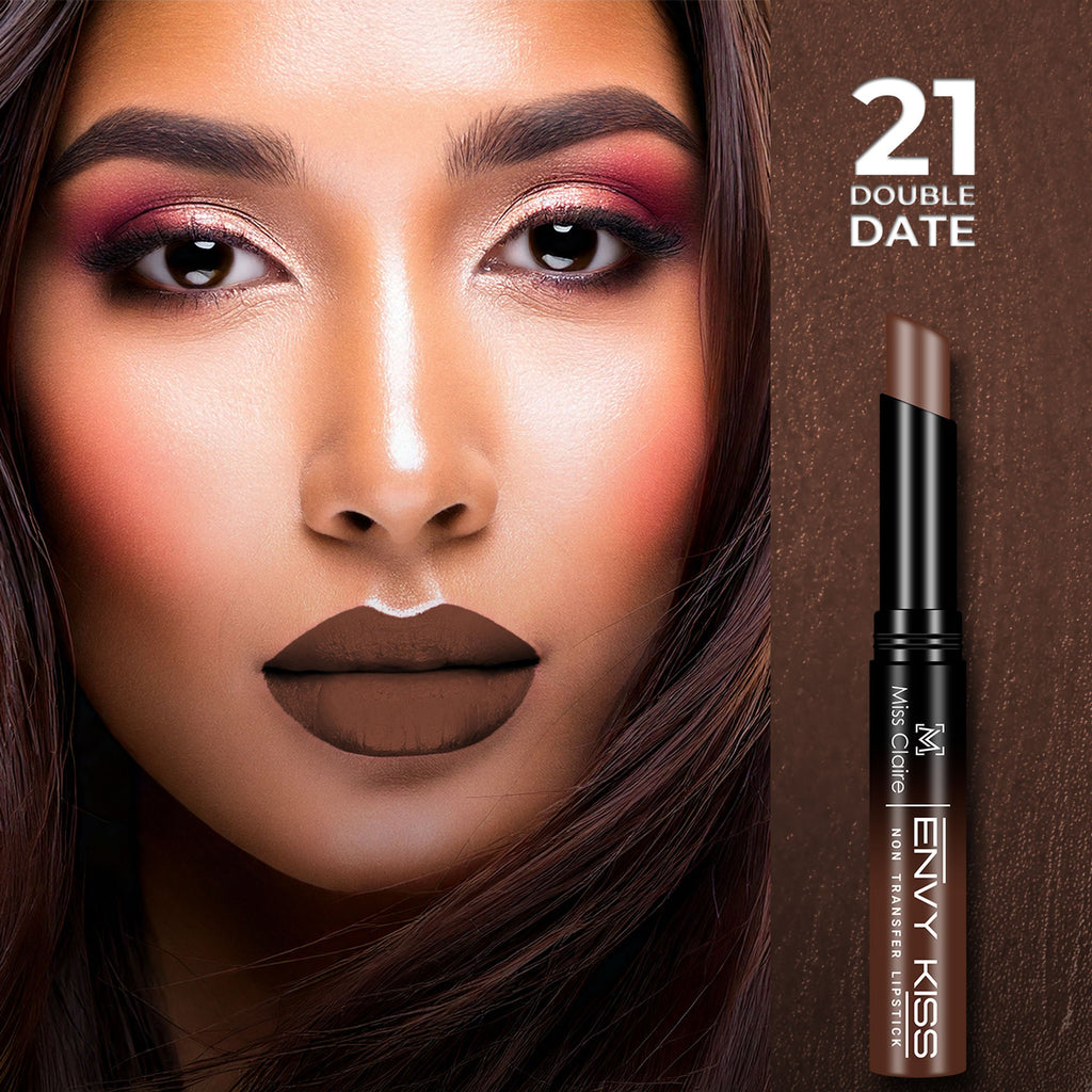 Miss Claire Envy Kiss Non Transfer Lipstick - 21 Double Date | Grocsy