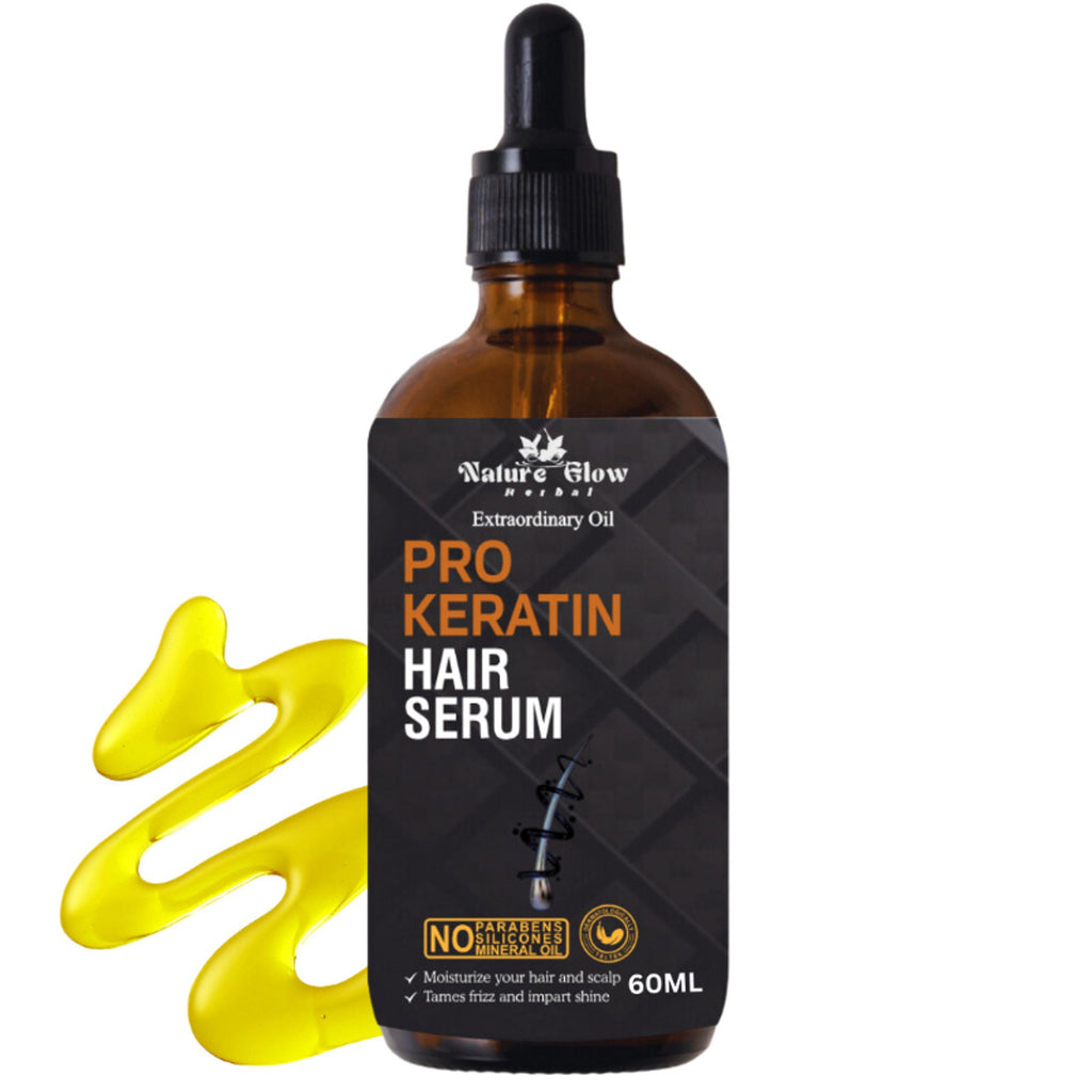 Nature Glow Herbal Pro Keratin Hair Serum | Grocsy