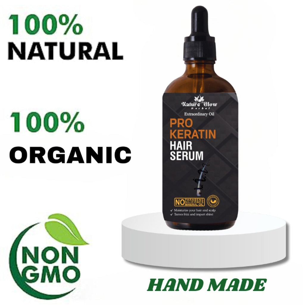 Nature Glow Herbal Pro Keratin Hair Serum | Grocsy