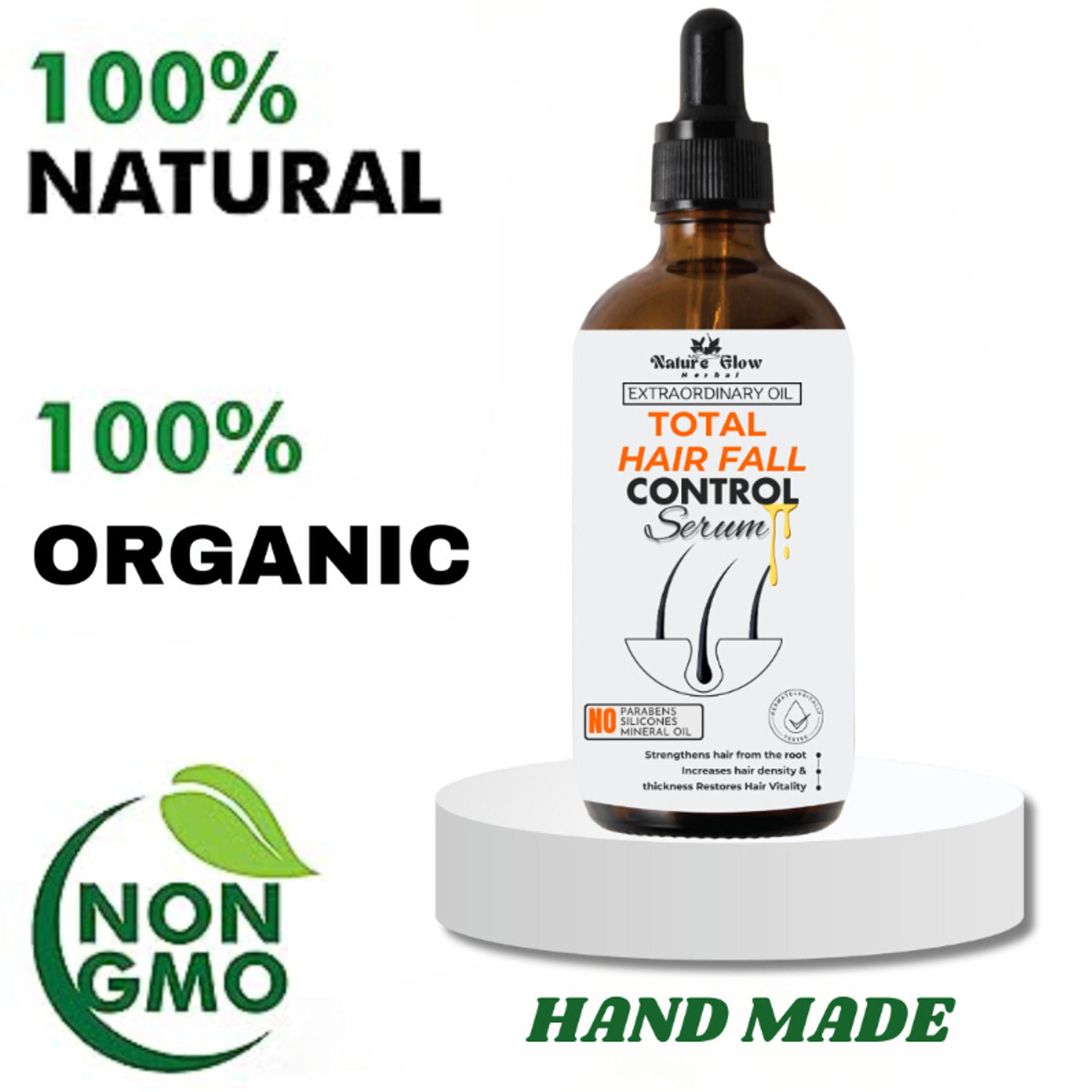 Nature Glow Herbal Total Hair Fall Control Serum | Grocsy