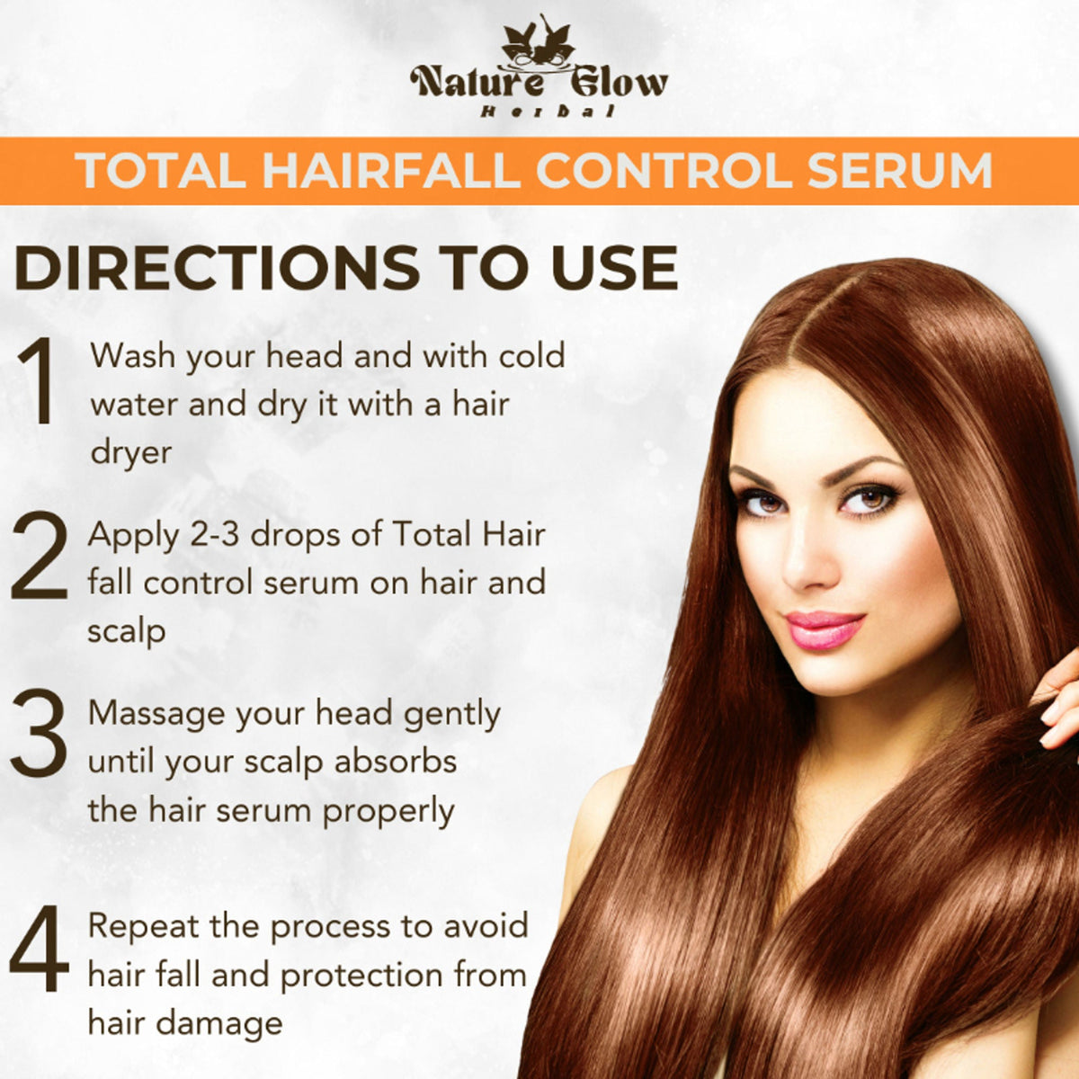 Nature Glow Herbal Total Hair Fall Control Serum | Grocsy