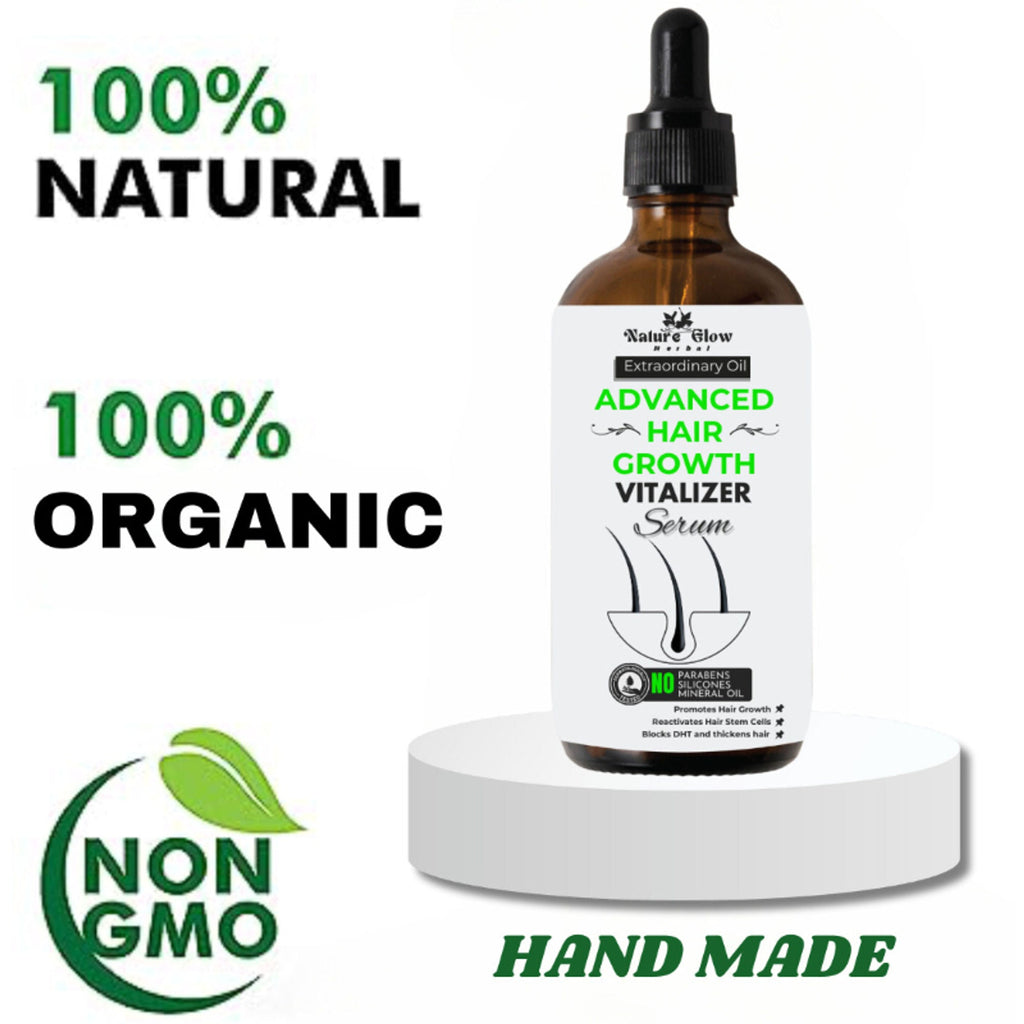 Nature Glow Herbal Advanced Hair Growth Vitalizer Serum | Grocsy