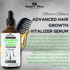 Nature Glow Herbal Advanced Hair Growth Vitalizer Serum | Grocsy