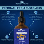 Nature Glow Herbal Total Repair 5 Hair Serum - For All Hair Types | Grocsy