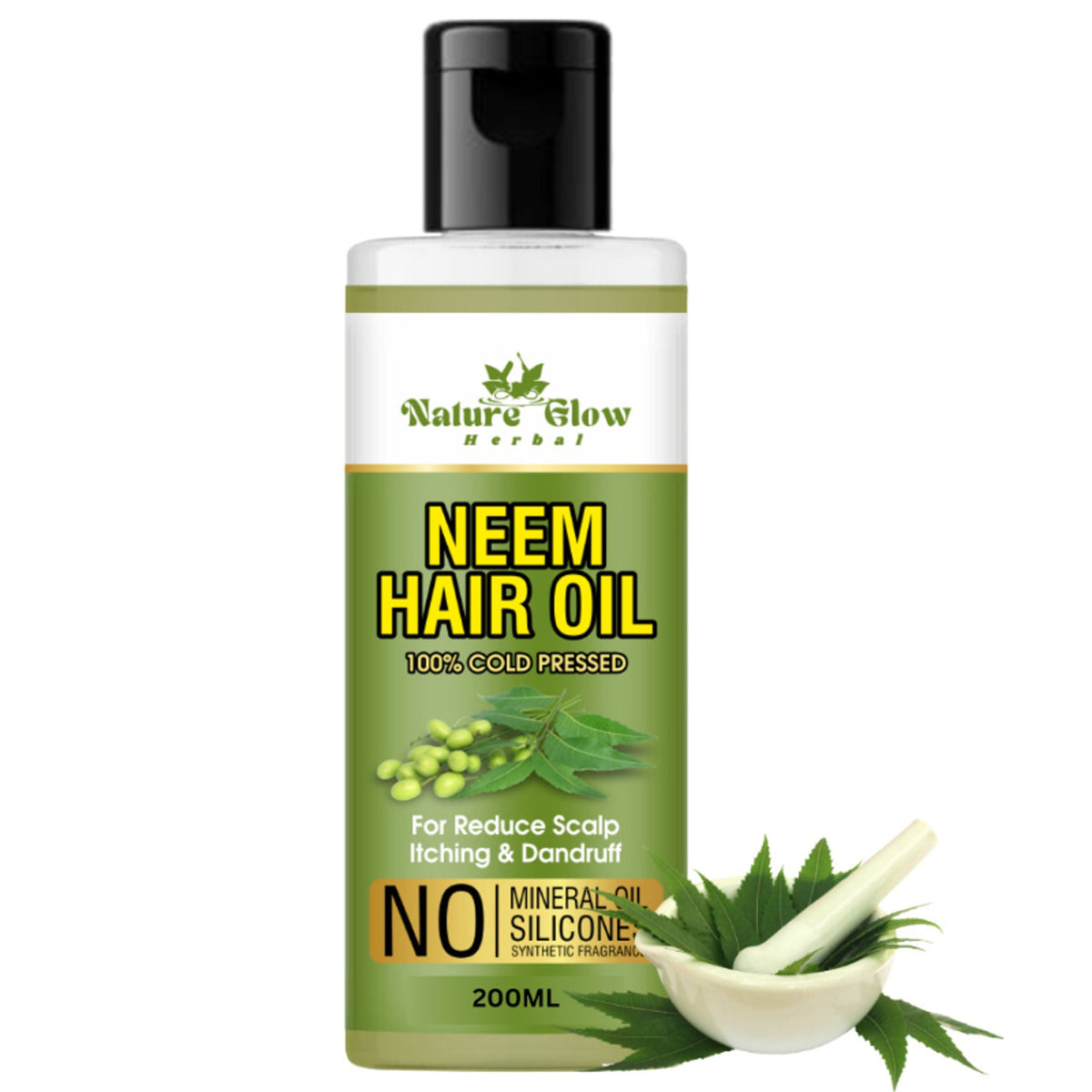 Nature Glow Herbal Neem Hair Oil | Grocsy
