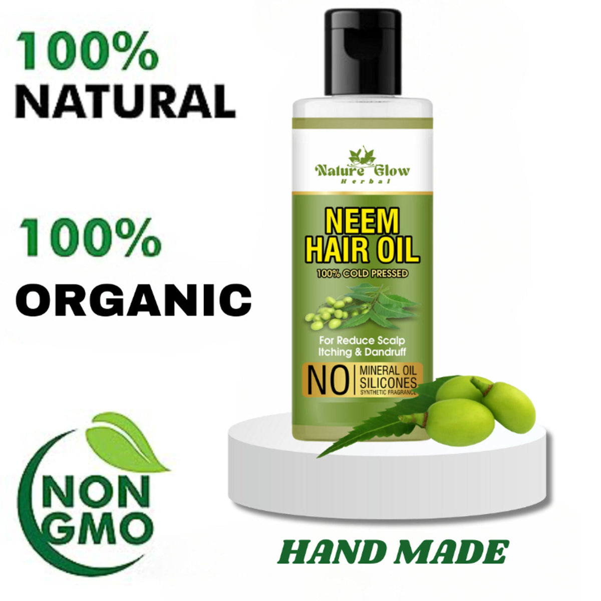 Nature Glow Herbal Neem Hair Oil | Grocsy