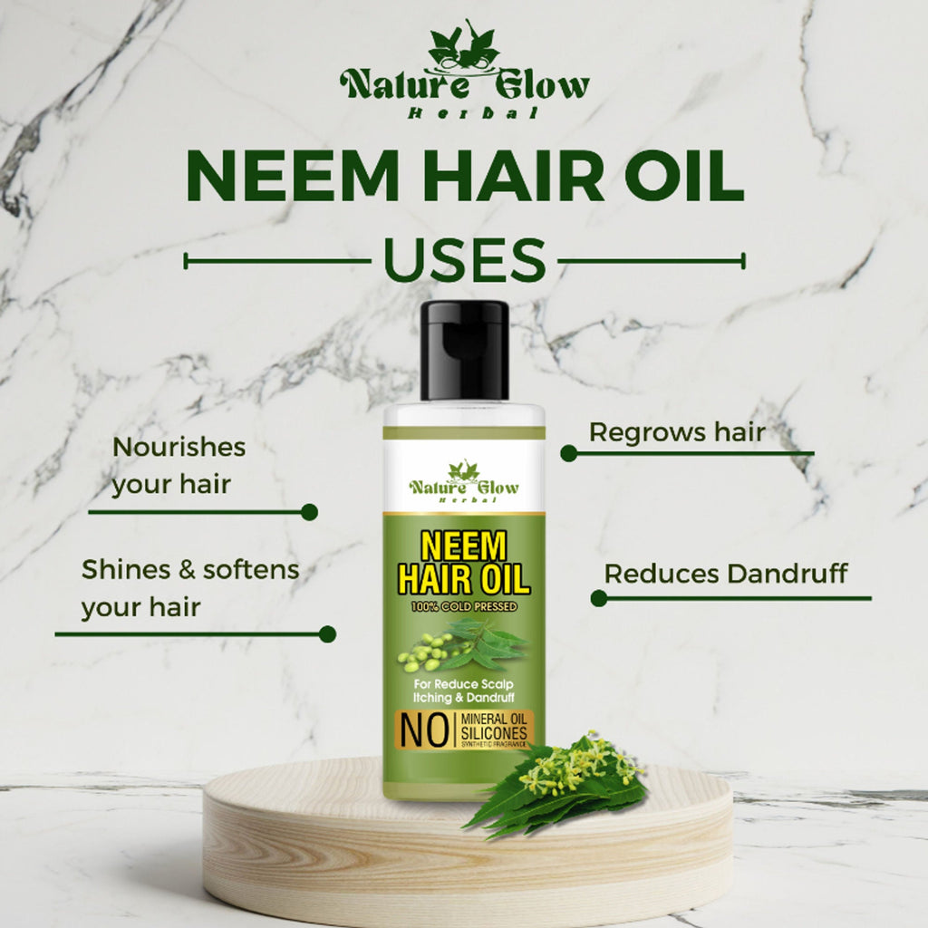 Nature Glow Herbal Neem Hair Oil | Grocsy