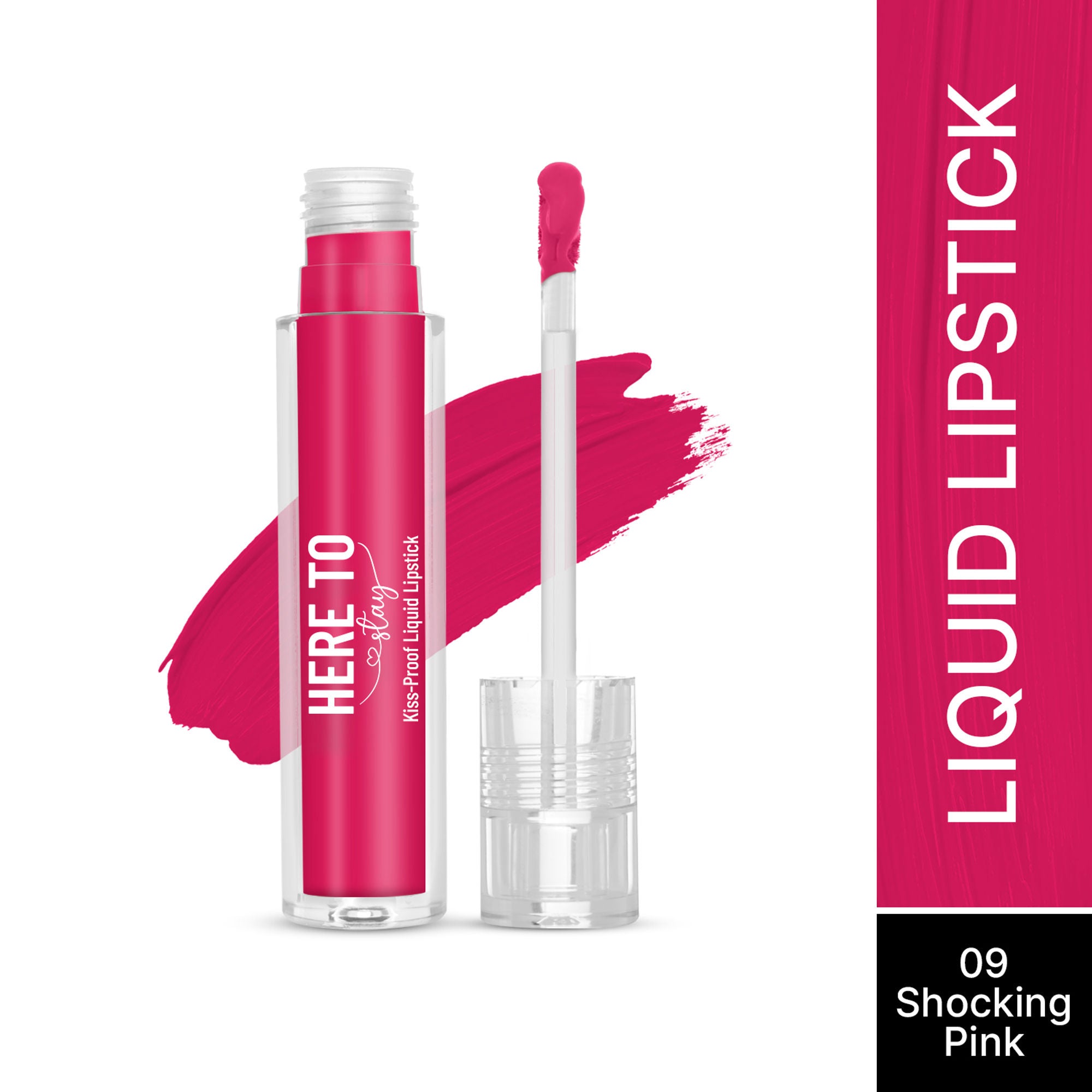 Swiss Beauty Select Here To Stay Kiss Proof Liquid Lipstick - 9 Shocking Pink | Grocsy
