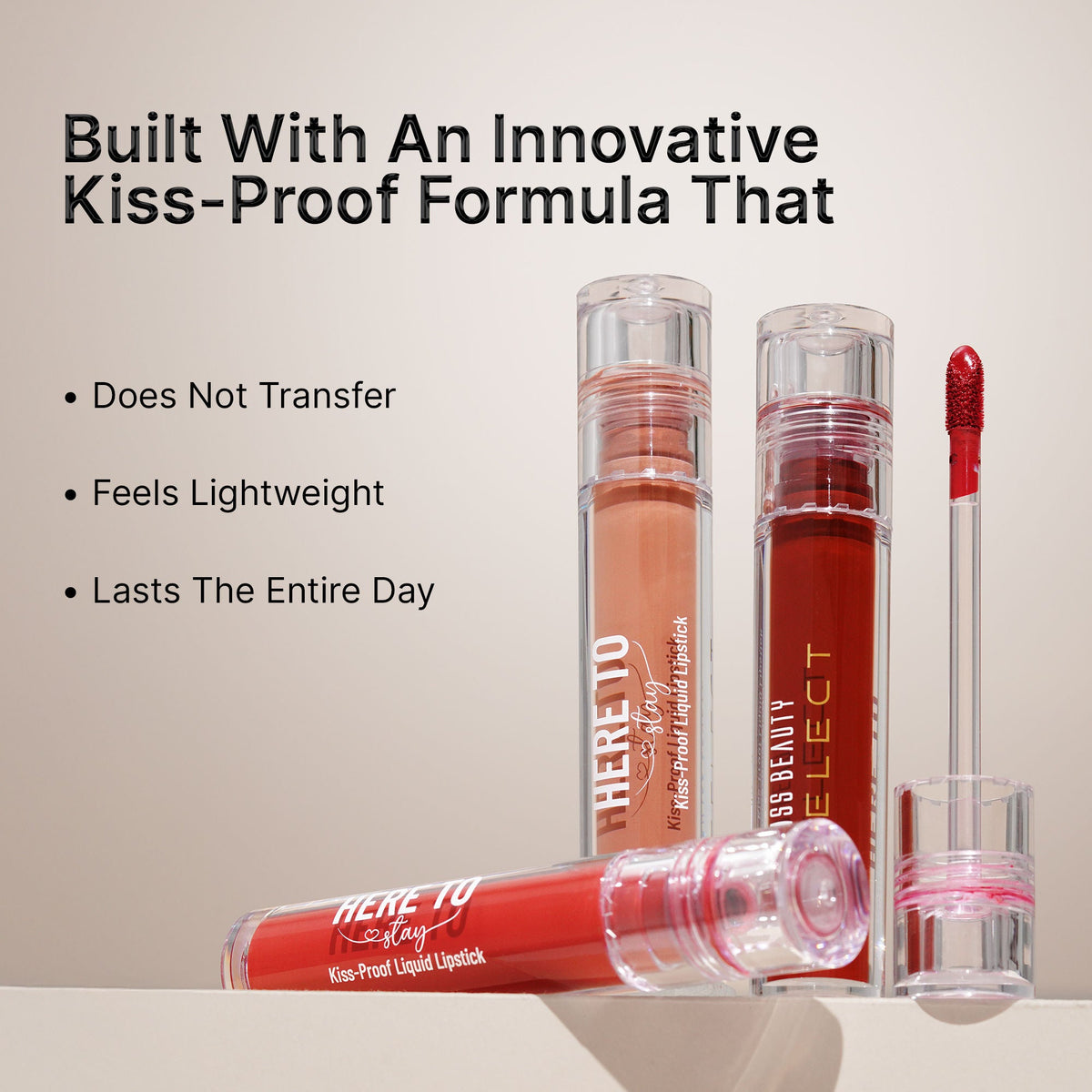 Swiss Beauty Select Here To Stay Kiss Proof Liquid Lipstick - 11 Touch Of Brown | Grocsy