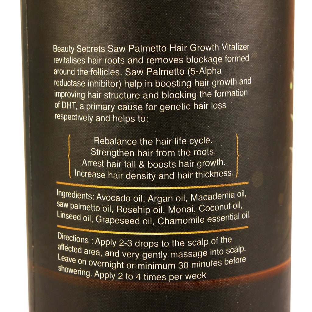 Beauty Secrets Saw Palmetto Hair Growth Serum | Grocsy