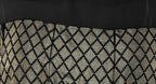 Ahalyaa Black & Golden Foil Print A-Line Kurta For Women | Grocsy