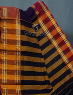 Kalanetha Dark Brinjal Coloured Pure Narayanpet Cotton Saree By Gayathri Reddy Designer Studio | Grocsy