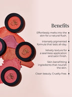 Forest Essentials Noor Nikhaar Satin Cheek Tint Gerua - Terracotta | Grocsy