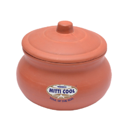 Mitticool Clay Curd Pot with Cap | Grocsy