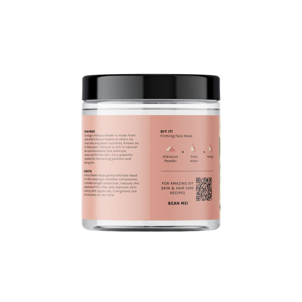 Tattvalogy Hibiscus Powder-Strengthens Hair Follicles, Anti-Aging Pack for Natural Skin & Hair Care | Grocsy