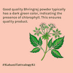 Tattvalogy Bhringraj Powder - Chemical-Free, Reduces Hair Fall & Strengthens Roots for Healthy Hair | Grocsy