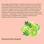 Tattvalogy Amla Powder-Vitamin-C Rich, Brightens Skin, Reduces Frizz & Uneven Tone, Conditions Hair | Grocsy