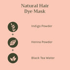 Tattvalogy Indigo Powder - Natural Hair Color with Henna for Soft, Indian Hair Shade & Conditioning | Grocsy