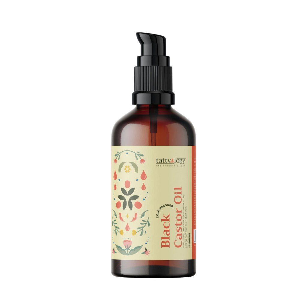 Tattvalogy Jamaican Black Castor Oil-Traditional Recipe, Boosts Hair Volume, Perfect for Curly Hair | Grocsy
