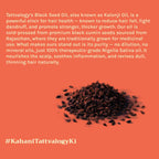 Tattvalogy Cold Pressed Black Seed Oil - Organic, Promotes Hair Regrowth & Adds Volume Naturally | Grocsy