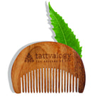 Tattvalogy Raw Neem Comb- For beard, Boosts Blood Circulation, Hair Growth & Reduces Scalp Issues | Grocsy