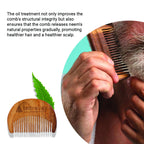 Tattvalogy Raw Neem Comb- For beard, Boosts Blood Circulation, Hair Growth & Reduces Scalp Issues | Grocsy