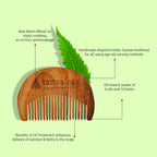 Tattvalogy Raw Neem Comb- For beard, Boosts Blood Circulation, Hair Growth & Reduces Scalp Issues | Grocsy