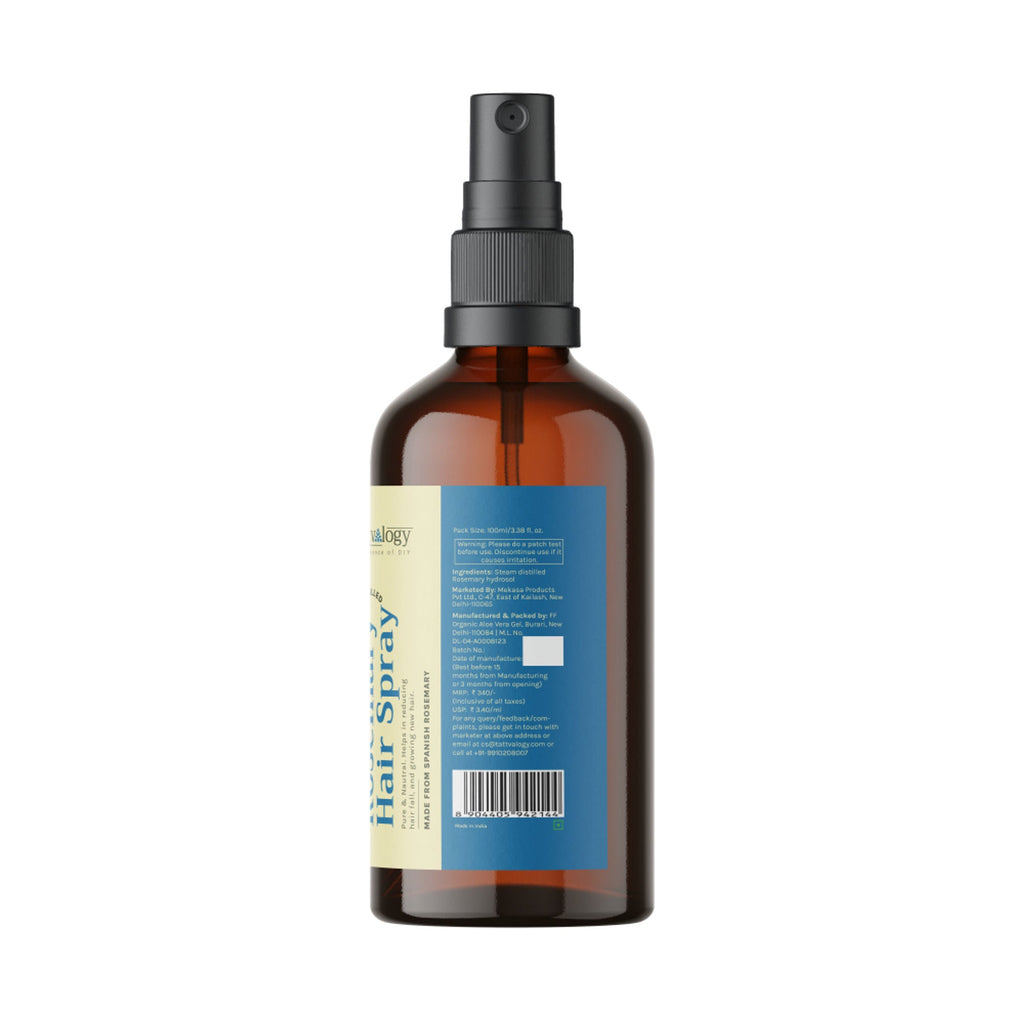 Tattvalogy Rosemary Hair Spray - Reduces Hair Fall, Promotes Growth, Natural Minoxidil Alternative | Grocsy