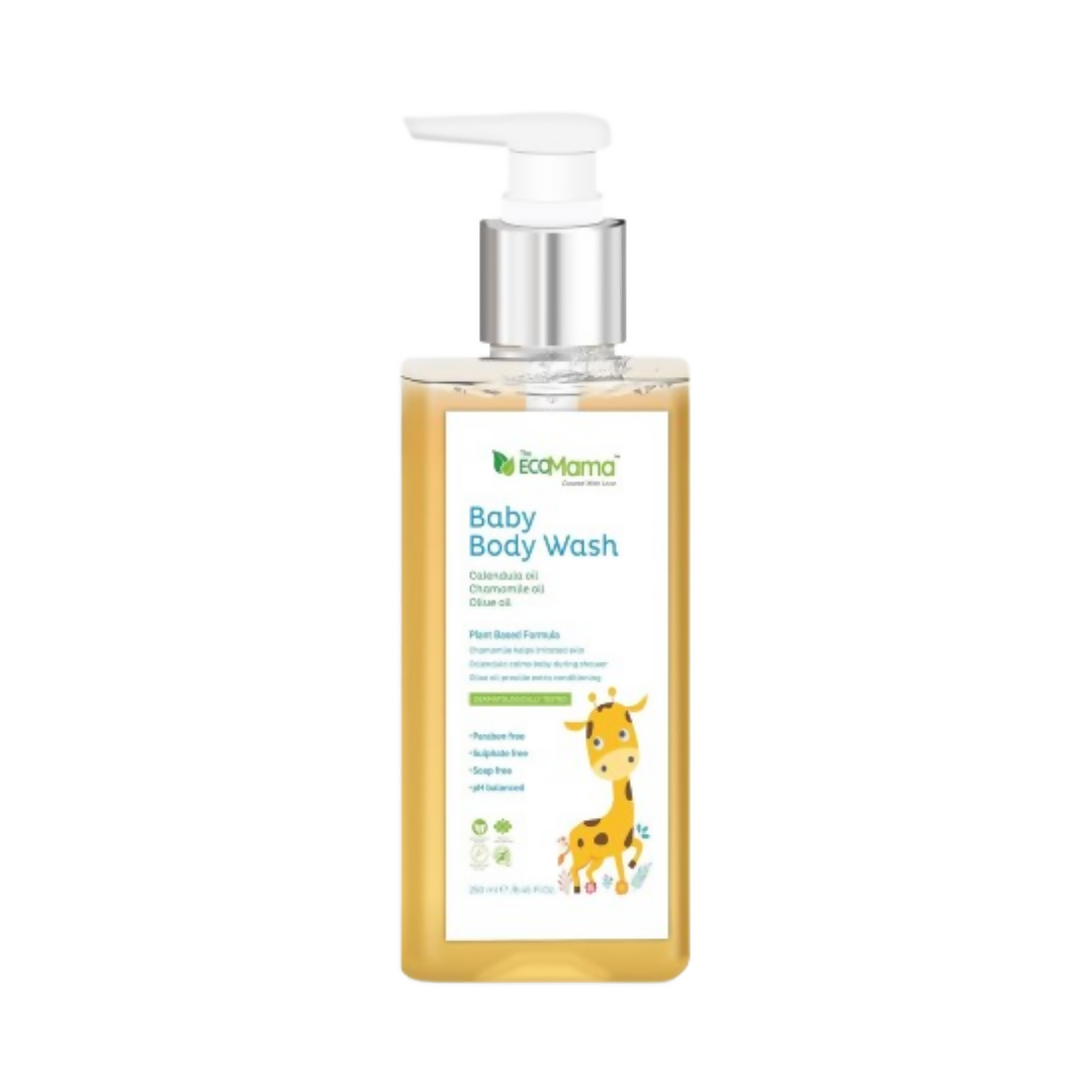 The Eco Mama Baby Body Wash With Aloe Vera Extract, Calendula & Olive Oil | Grocsy