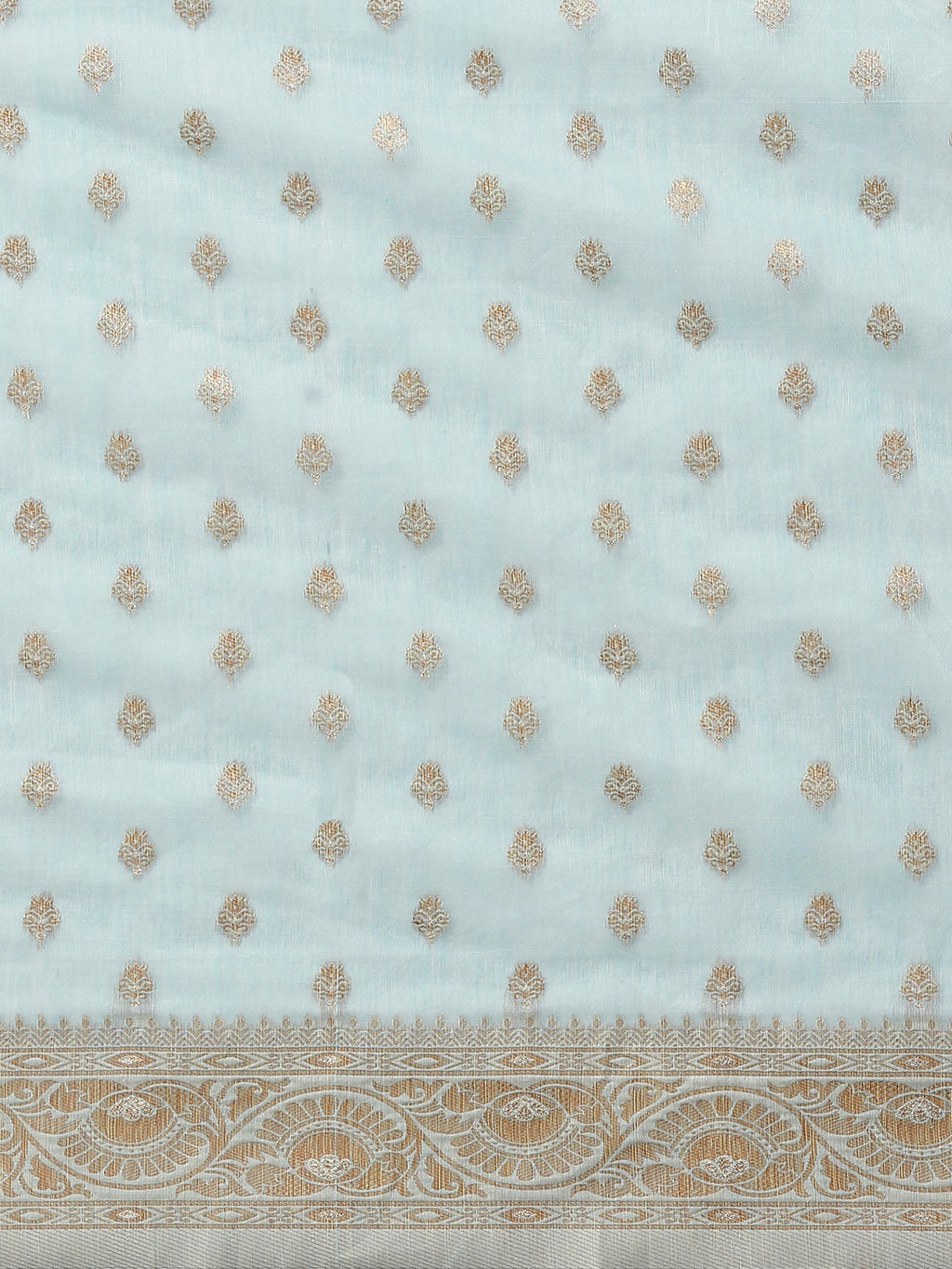 Saree Mall Blue & Silver-Toned Floral Zari Silk Cotton Sambalpuri Saree | Grocsy