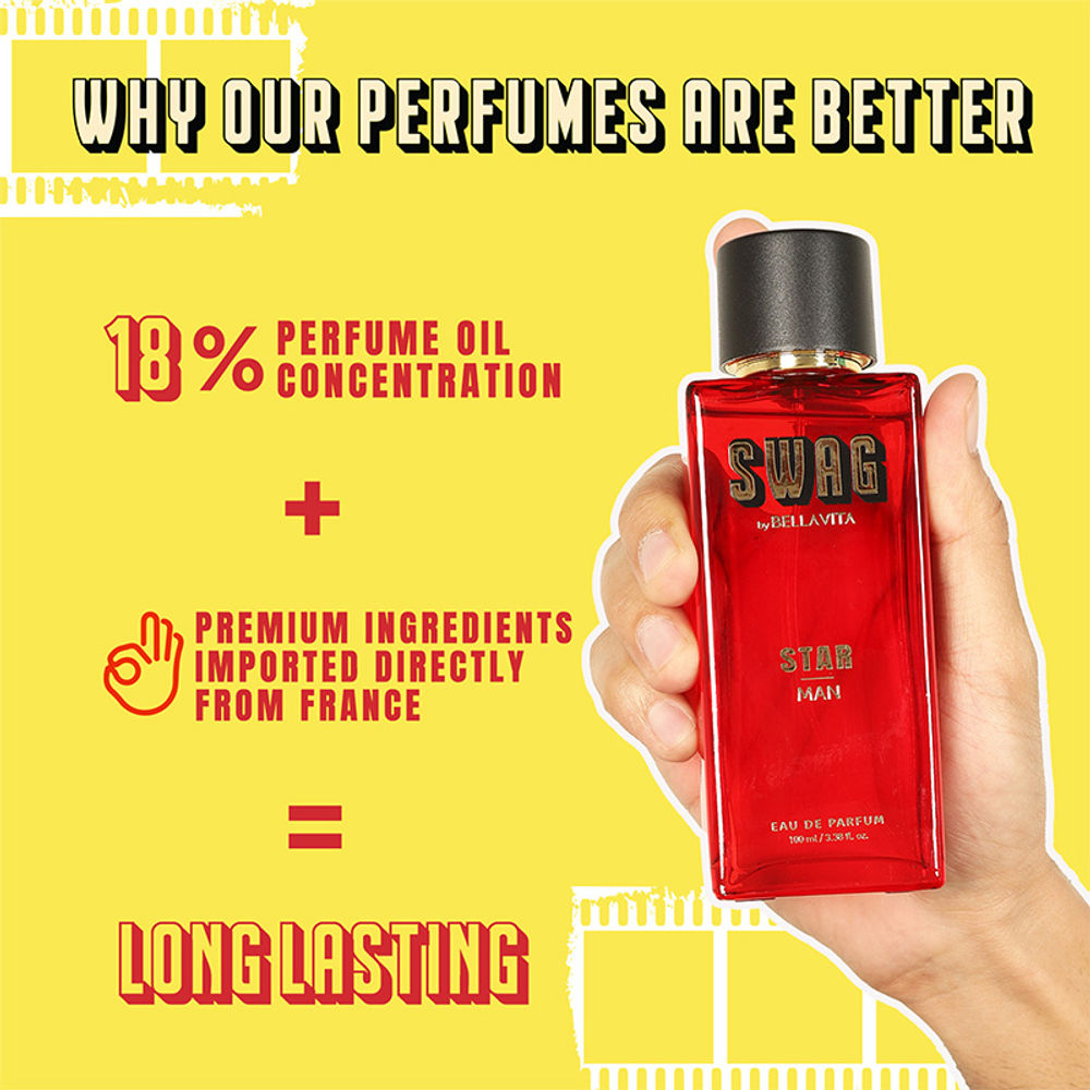 Swag Star Perfume For Men By Bella Vita | Grocsy
