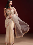 kasee Embellished Embroidered Net Saree | Grocsy