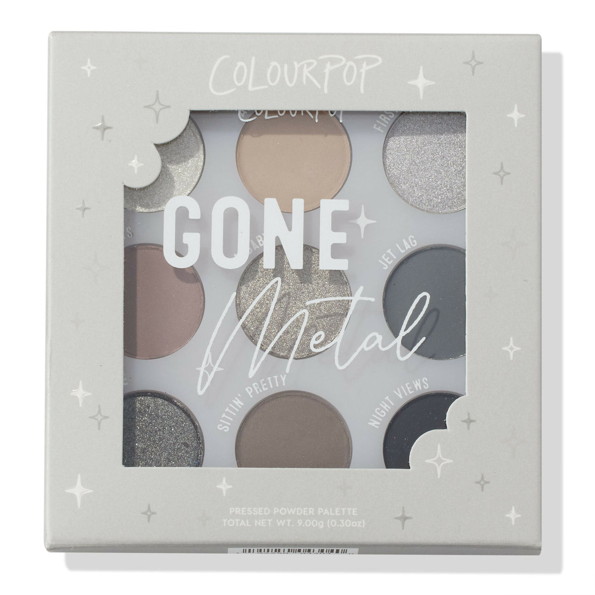 ColourPop 9pan Pressed Powder Palette - Gone Metal | Grocsy
