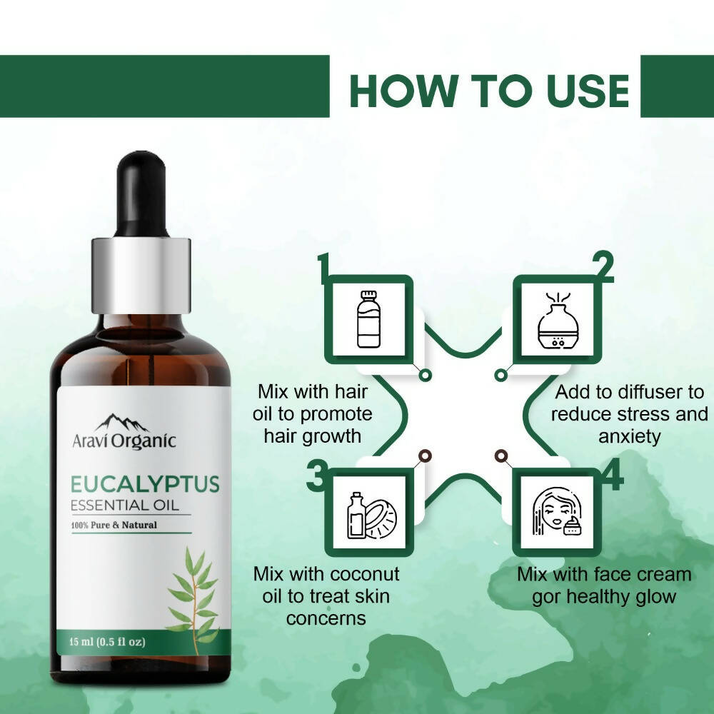 Aravi Organic Nilgiri Eucalyptus Essential Oil | Grocsy