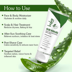 Bake 99% Pure Multi-Use Aloe Vera Gel for Face, Body & Hair | Grocsy