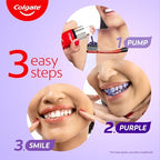 Colgate Visible White Purple Teeth Whitening Serum, 1.5oz/40ml – Mint & Yuzu Flavour, Instant Brightening Purple Serum for Whiter Smiles | Grocsy