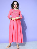 All About You Women Ethnic Motifs Embroidered Anarkali Kurta | Grocsy