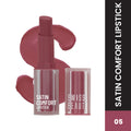 Swiss Beauty Satin Comfort Smooth Glide, Highly Pigmented , Ultra Hydrating Lipstick - 5 Vintage Pink | Grocsy