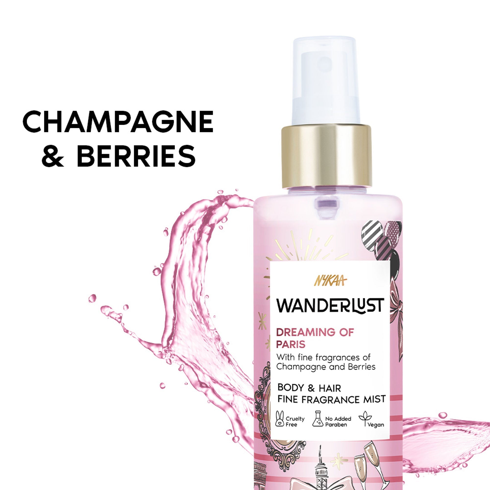 Wanderlust Fragrance Mist For Her - Dreaming-Of-Paris | Grocsy