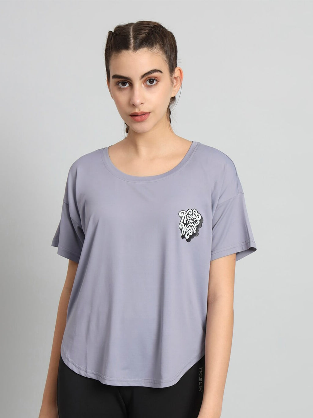 MKH Drop-Shoulder Sleeves Relaxed Fit Dri-FIT T-shirt | Grocsy