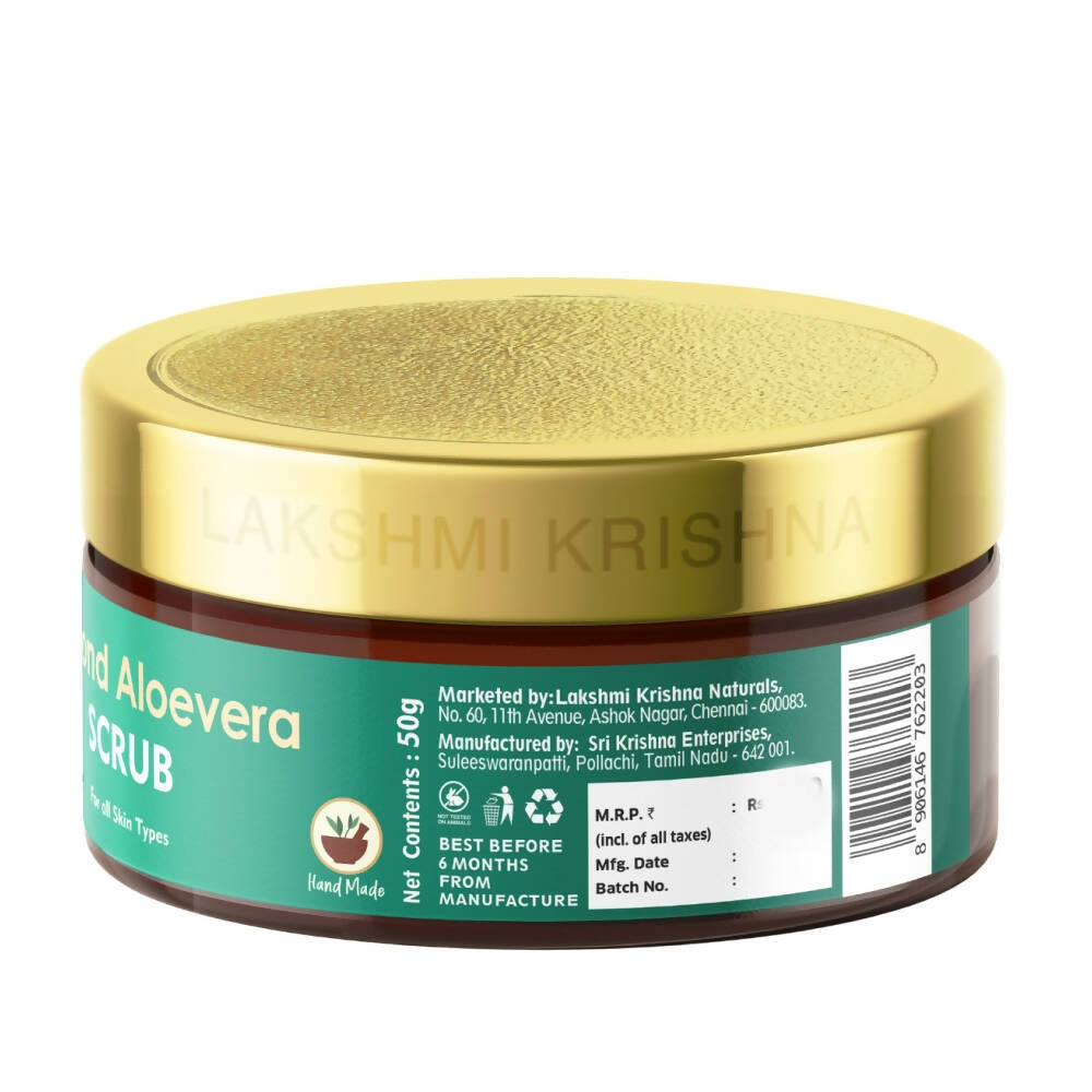 Lakshmi Krishna Naturals Almond Aloevera Scrub | Grocsy