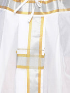 Sethukrishna Men White Solid Pocket Dhoti Pant | Grocsy