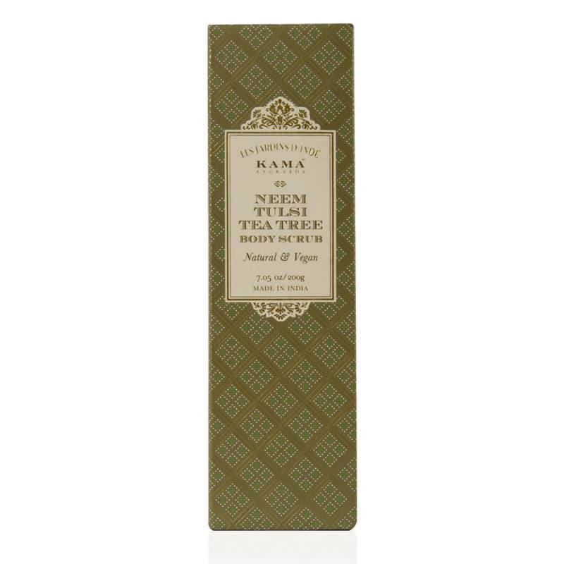 Kama Ayurveda Neem Tulsi Tea Tree Body Scrub 200gm | Grocsy