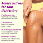 PLIX The Plant Fix Pineapple 5% Niacinamide Bright Polishing Cream For Neck, Knees & Elbows | Grocsy