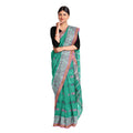 Exclusive Collection 100% Pure Cotton Green Tant Saree With Hand Weaving Work | Grocsy