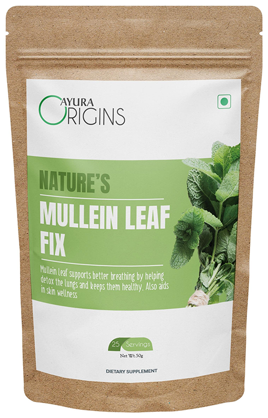 Ayura Origins Nature's Mullein Leaf Fix Powder | Grocsy