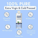 Wishcare Cold Pressed Extra-Virgin Coconut Oil & Castor Oil Combo | Grocsy