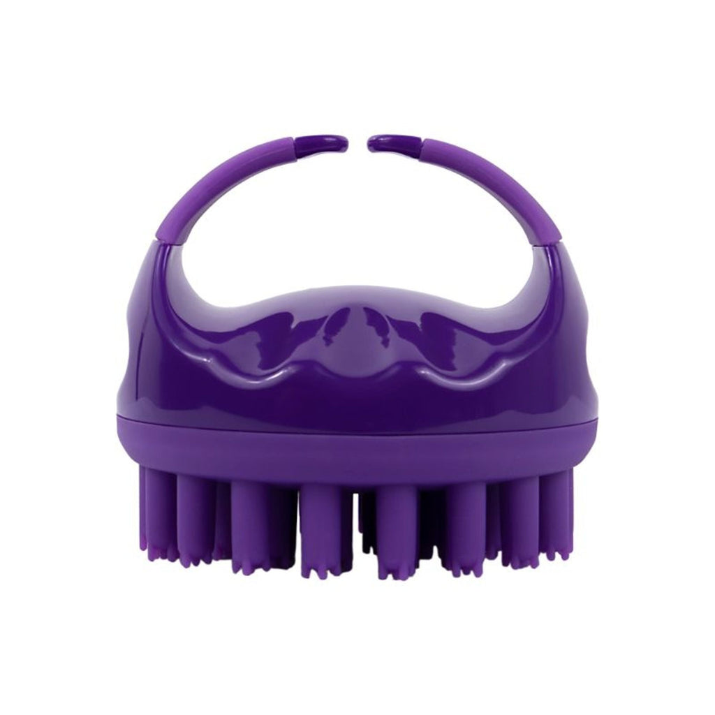 Scalppie Pro Silicon Hair Scalp Massager & Shampoo Brush Scrub Hair Growth & Anti Dandruff - Purple | Grocsy