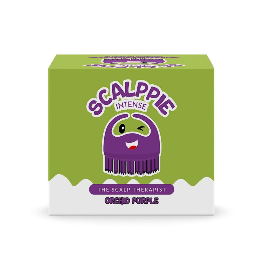 Scalppie Pro Silicon Hair Scalp Massager & Shampoo Brush Scrub Hair Growth & Anti Dandruff - Purple | Grocsy