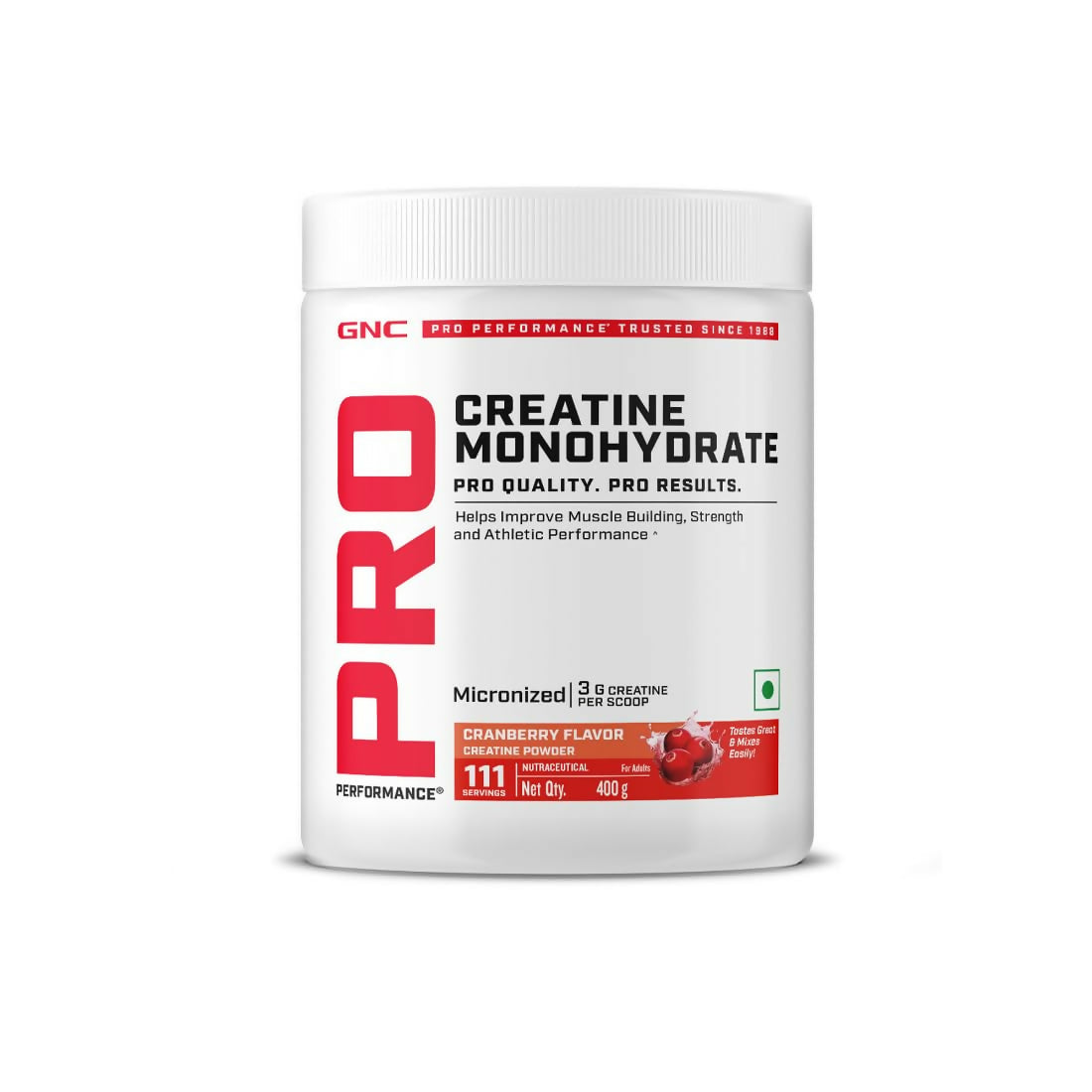 GNC Pro Performance Creatine Monohydrate Cranberry | Grocsy